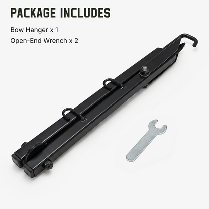 Package contents for the one-pack screw-in bow hanger