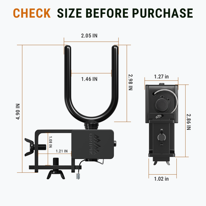Clamp-on tree stand bow holder dimensions